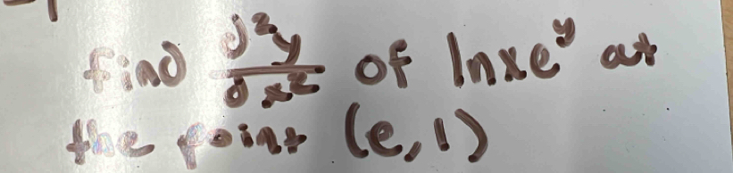 fi 10 frac j^dx^2x^2 of ln xe^yat
4e 0:9 (e,1)