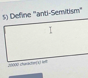 Define "anti-Semitism"