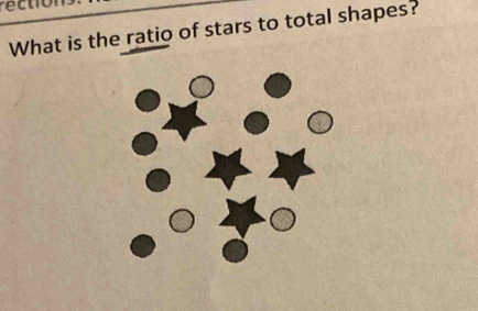 What is the ratio of stars to total shapes?