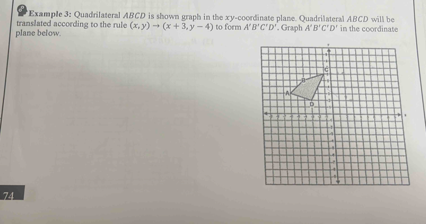 Solved: Example 3: Quadrilateral ABCD is shown graph in the xy ...