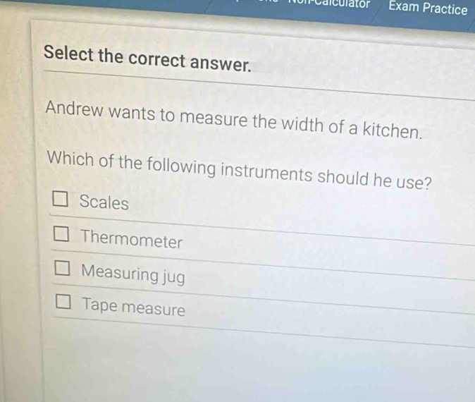 calculator Exam Practice