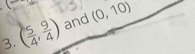 x+1
3. ( 5/4 , 9/4 ) and (0,10)