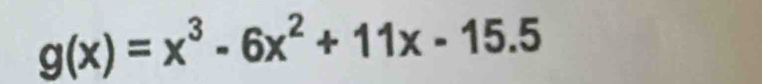 g(x)=x^3-6x^2+11x-15.5