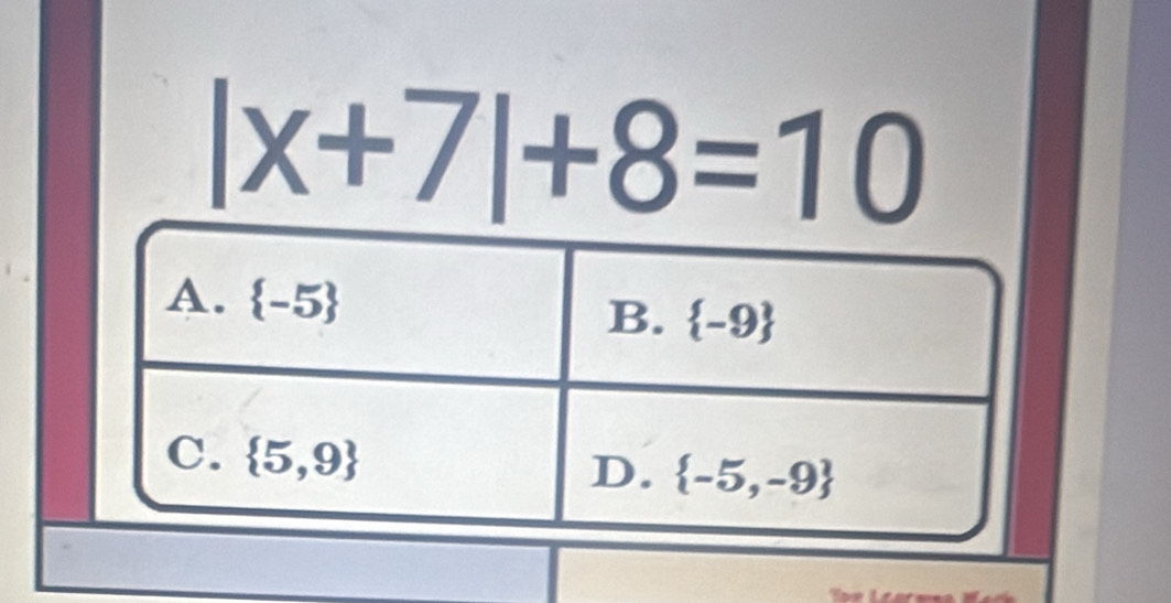 |x+7|+8=10