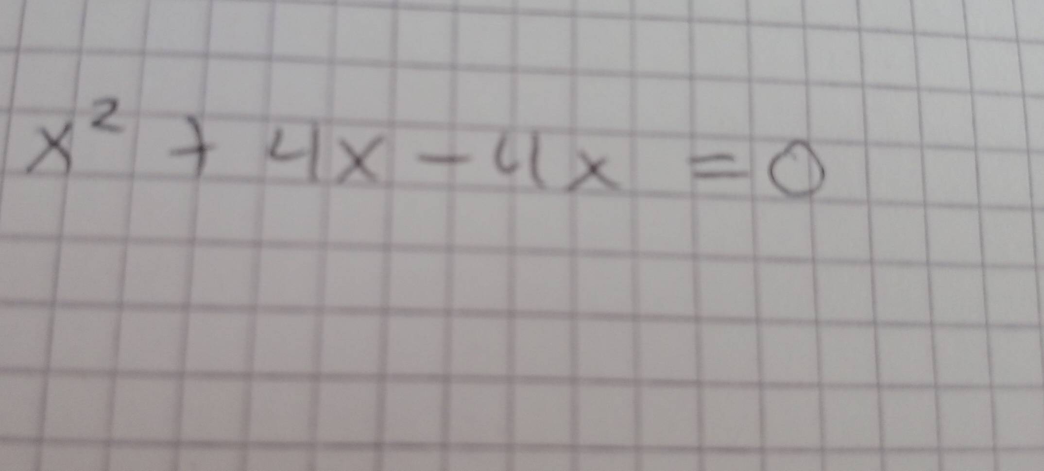 x^2+4x-4x=0