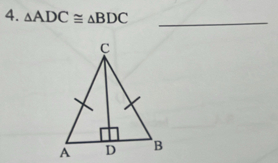 △ ADC≌ △ BDC _