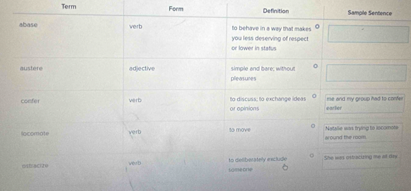 Term Form
r