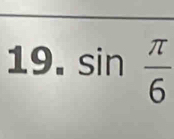 sin  π /6 