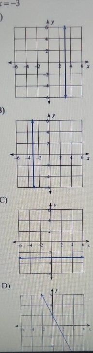 c=-3
)
x
3)
x
C)
π
D) 
. x