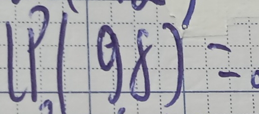 P(98)=