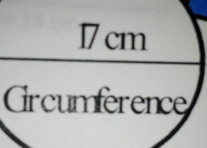 17 cm
ircumference