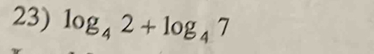 log _42+log _47