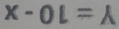 x-01=lambda