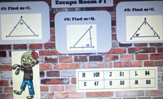 Escape Room # 1
#1 Find m
#8: Find m
#2: Find m