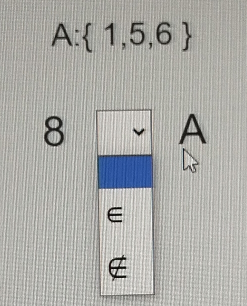 A: 1,5,6
8
A