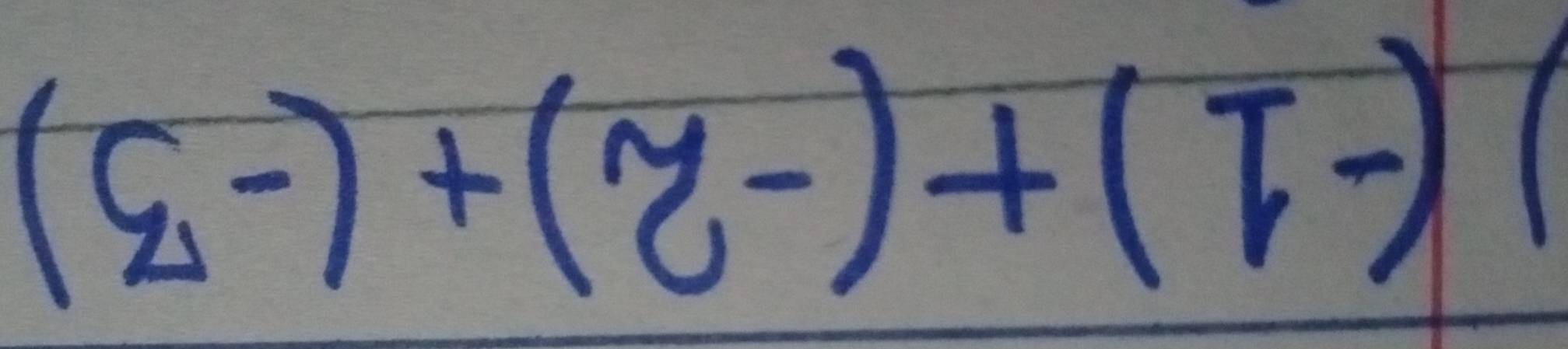 (-1)+(-2)+(-3)