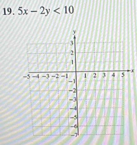 5x-2y<10</tex>
x