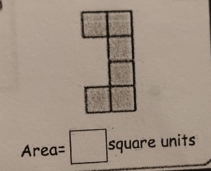 Area= square units