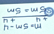 beginarrayr m=5m-4 +4+4 hline Sm=5mendarray