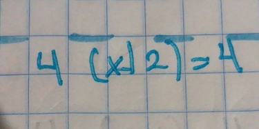 4(x|2)=4