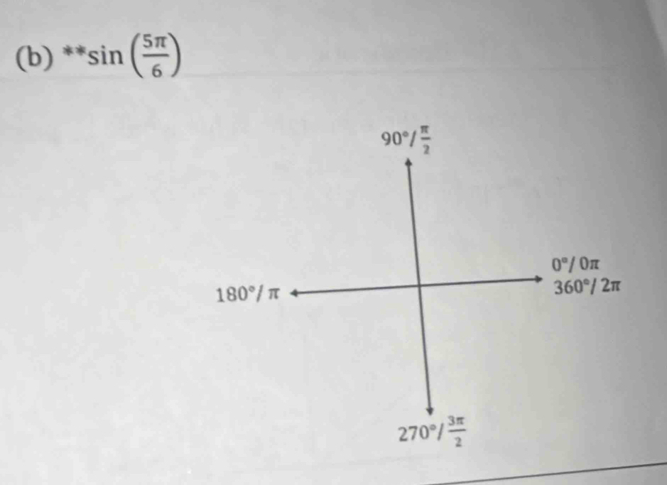 sin ( 5π /6 )