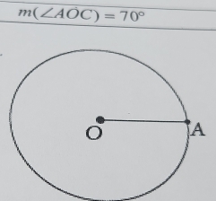 m(∠ AOC)=70°