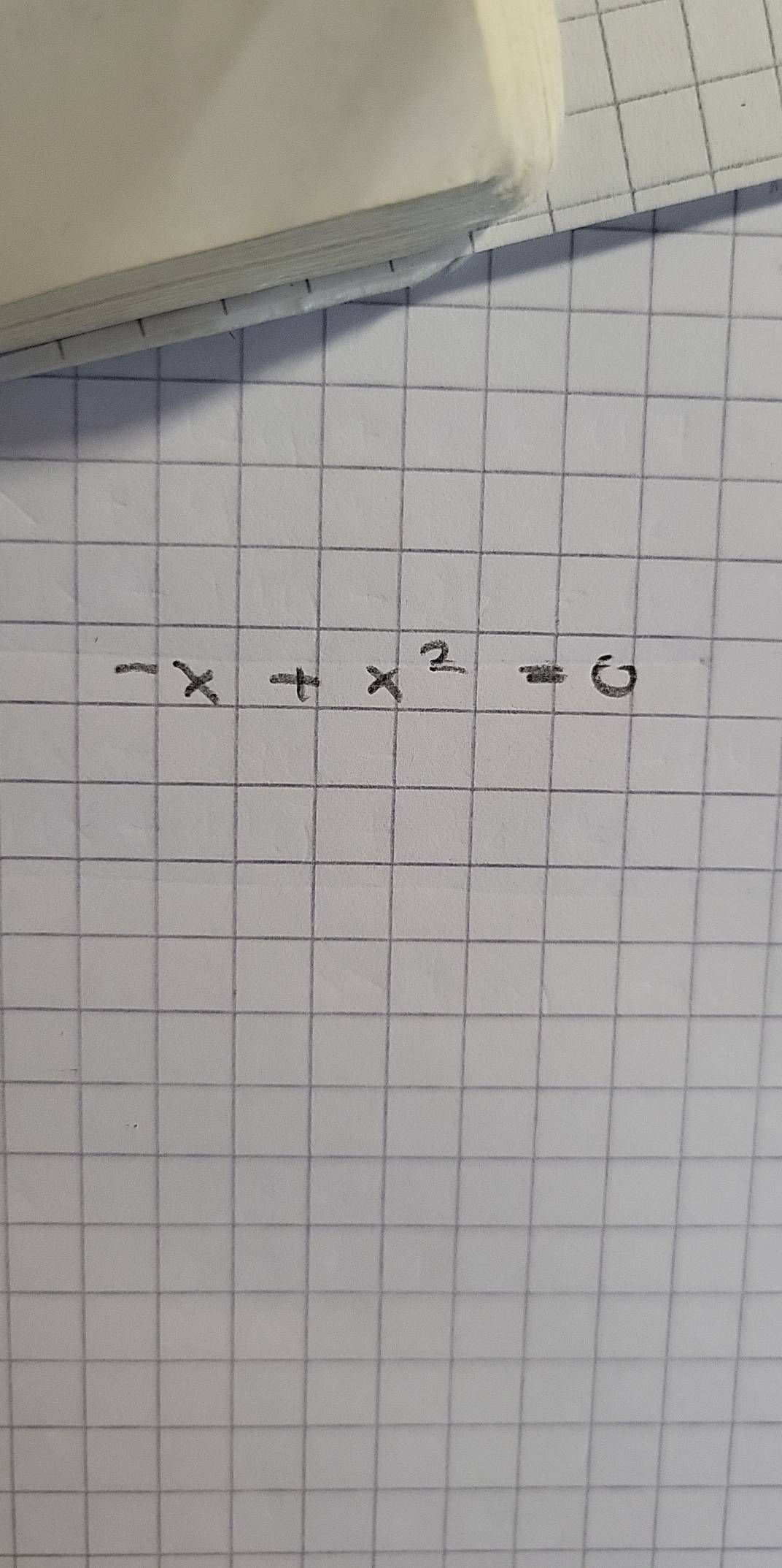 -x+x^2=0