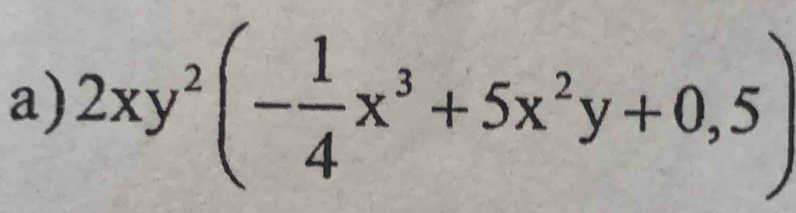 2xy^2(- 1/4 x^3+5x^2y+0,5)