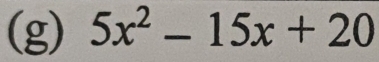 5x^2-15x+20