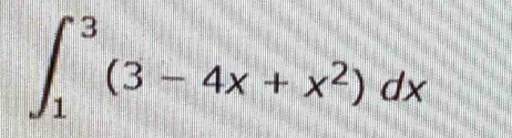 ∈t _1^(3(3-4x+x^2))dx