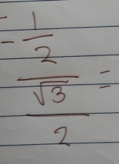 frac - 1/2  sqrt(3)/2 =