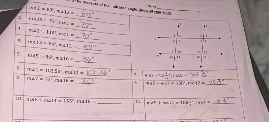 the measure of the in
Na