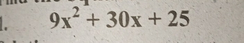 9x^2+30x+25