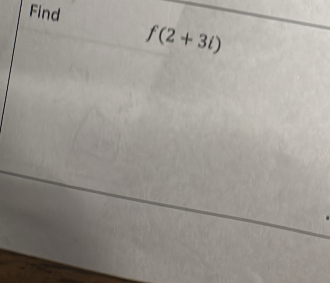 Find
f(2+3i)