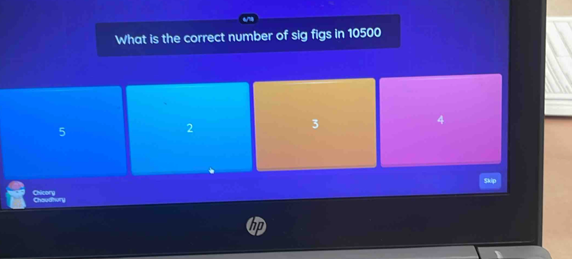 Solved: What is the correct number of sig figs in 10500 5 2 3 4 Skip ...