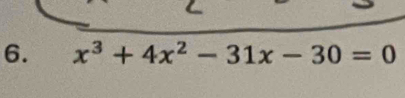 x^3+4x^2-31x-30=0