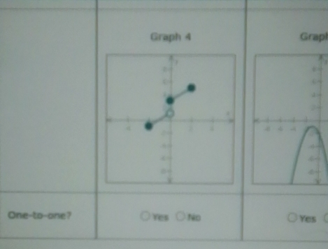 Graph 4 Grapl
One-to-one? Yes No Yes