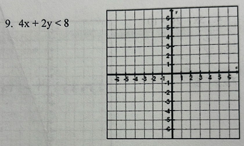 4x+2y<8</tex>