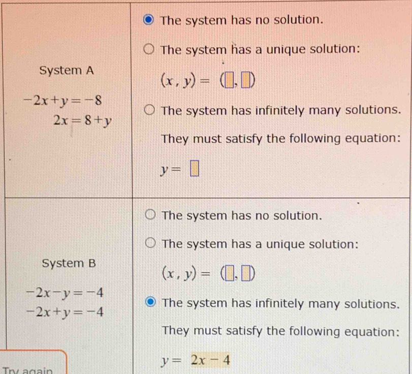 y=2x-4
Try again