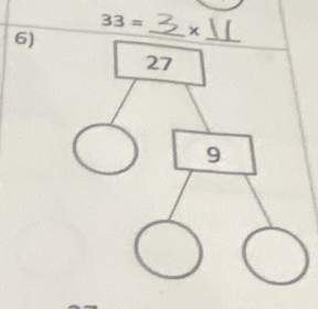 33= _ x
6) 
_
27
9