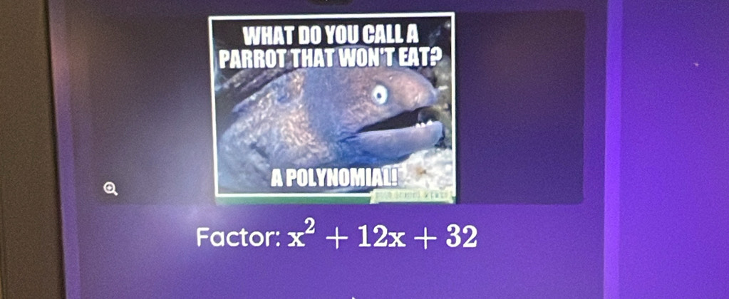 Factor: x^2+12x+32