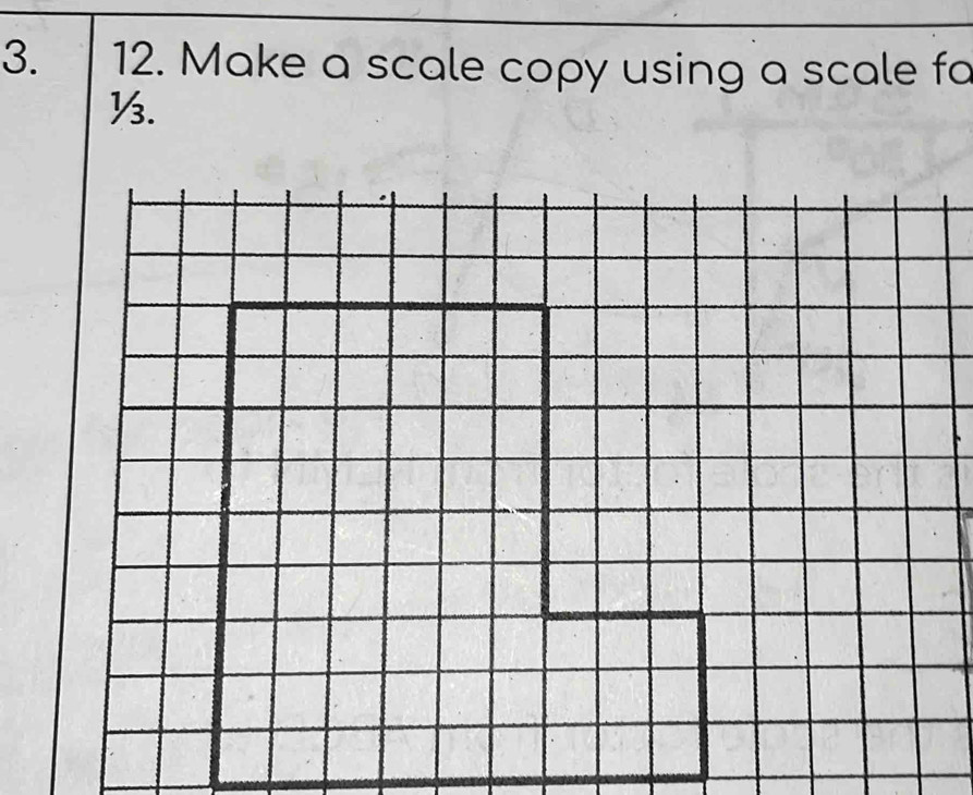 Make a scale copy using a scale fa
½.