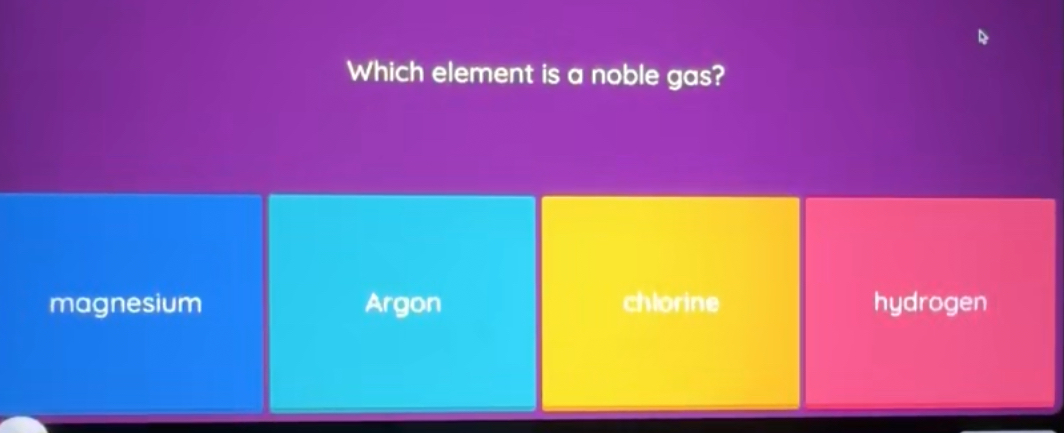 Which element is a noble gas?