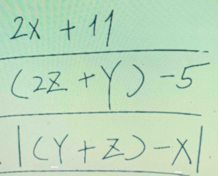 frac 2x1/2x+ 1/y-5 |(x-xendvmatrix -x|