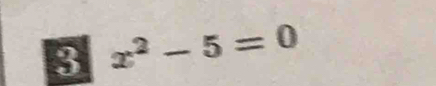 3 x^2-5=0