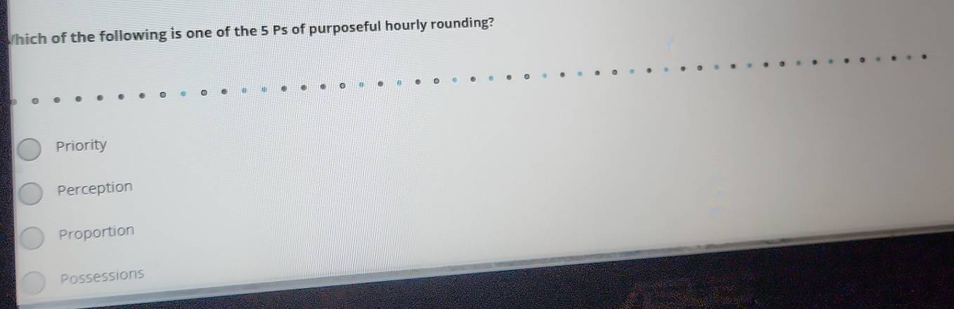 Solved: which of the following is one of the 5 Ps of purposeful hourly ...