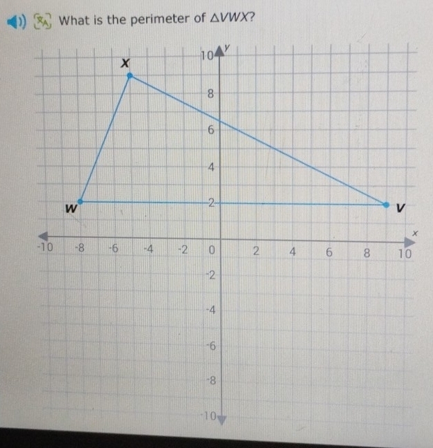 What is the perimeter of △ VWX