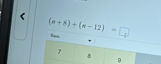 (n+8)+(n-12)=□