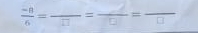  (-8)/6 =frac 17=frac =frac 0