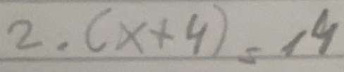 (x+4)=14